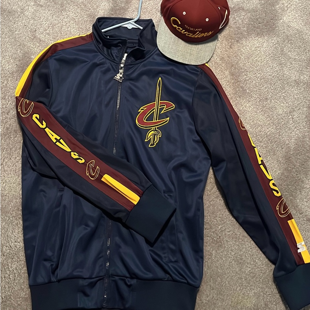 Cleveland Cavaliers Navy Jacket & Hat